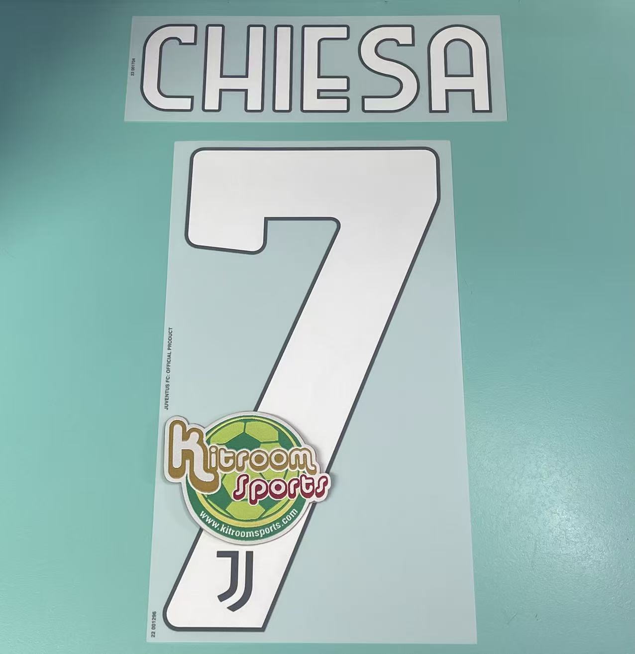 2023-24 Juventus 3RD Nameset #7 CHIESA