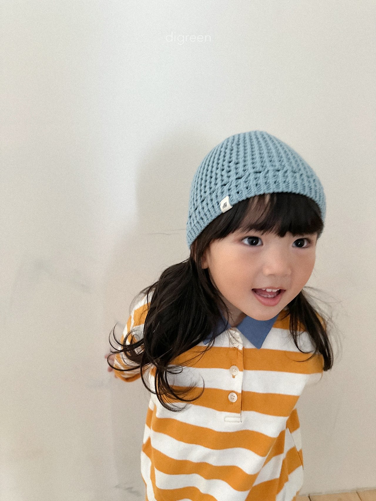 Digreen | striped collar mtm 