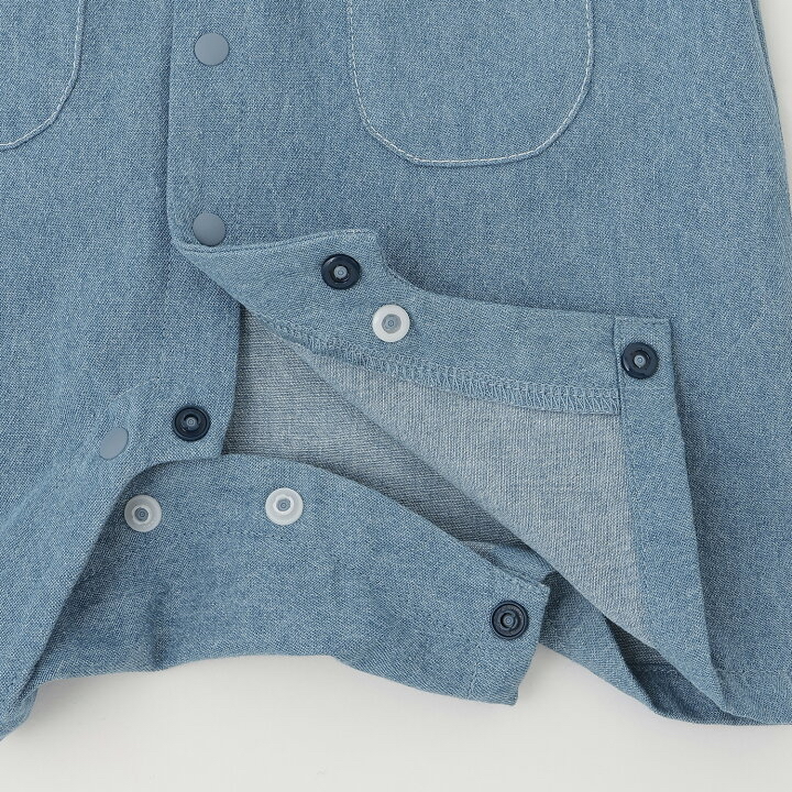 🇯🇵預訂 日本直送🇯🇵Petit Main三色動物刺繡條紋吊帶口袋短袖連身服