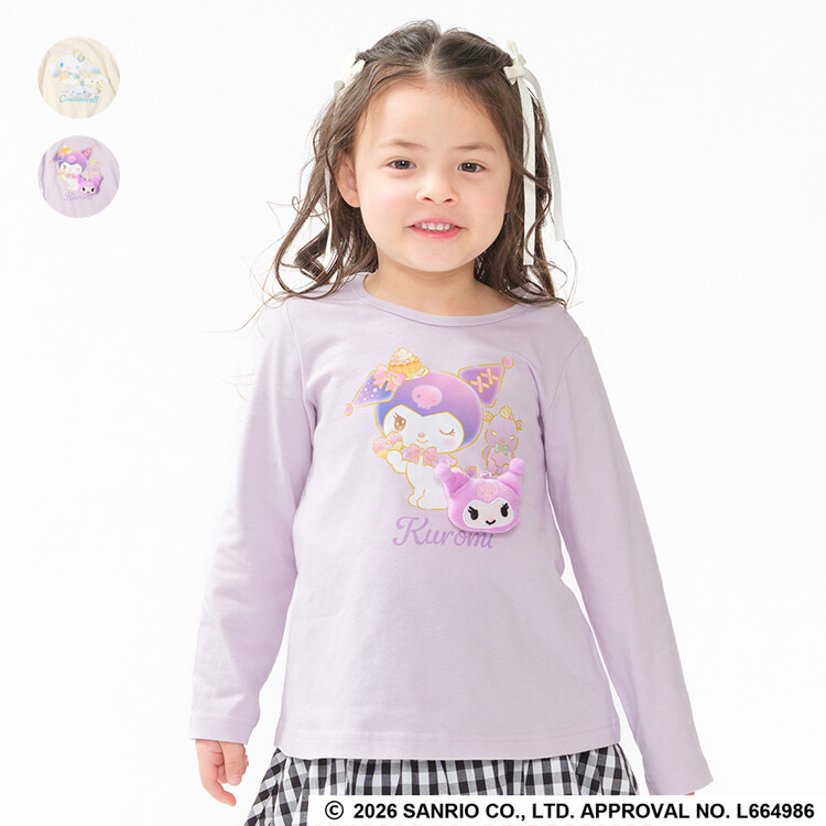 🆕【⭐訂購⭐】🇯🇵日本直送 #Sanrio 印花 A-Line 長袖Tee(附可拆式吉祥物)［2款選］🌀 [ELAA-0279][260216]