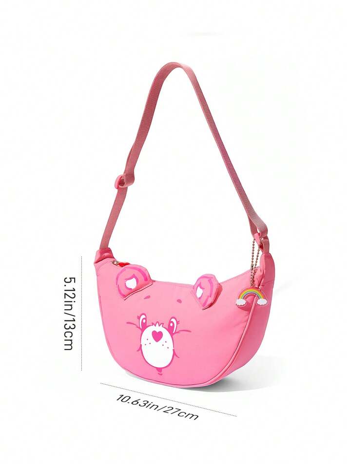 卡通熊造型斜挎包