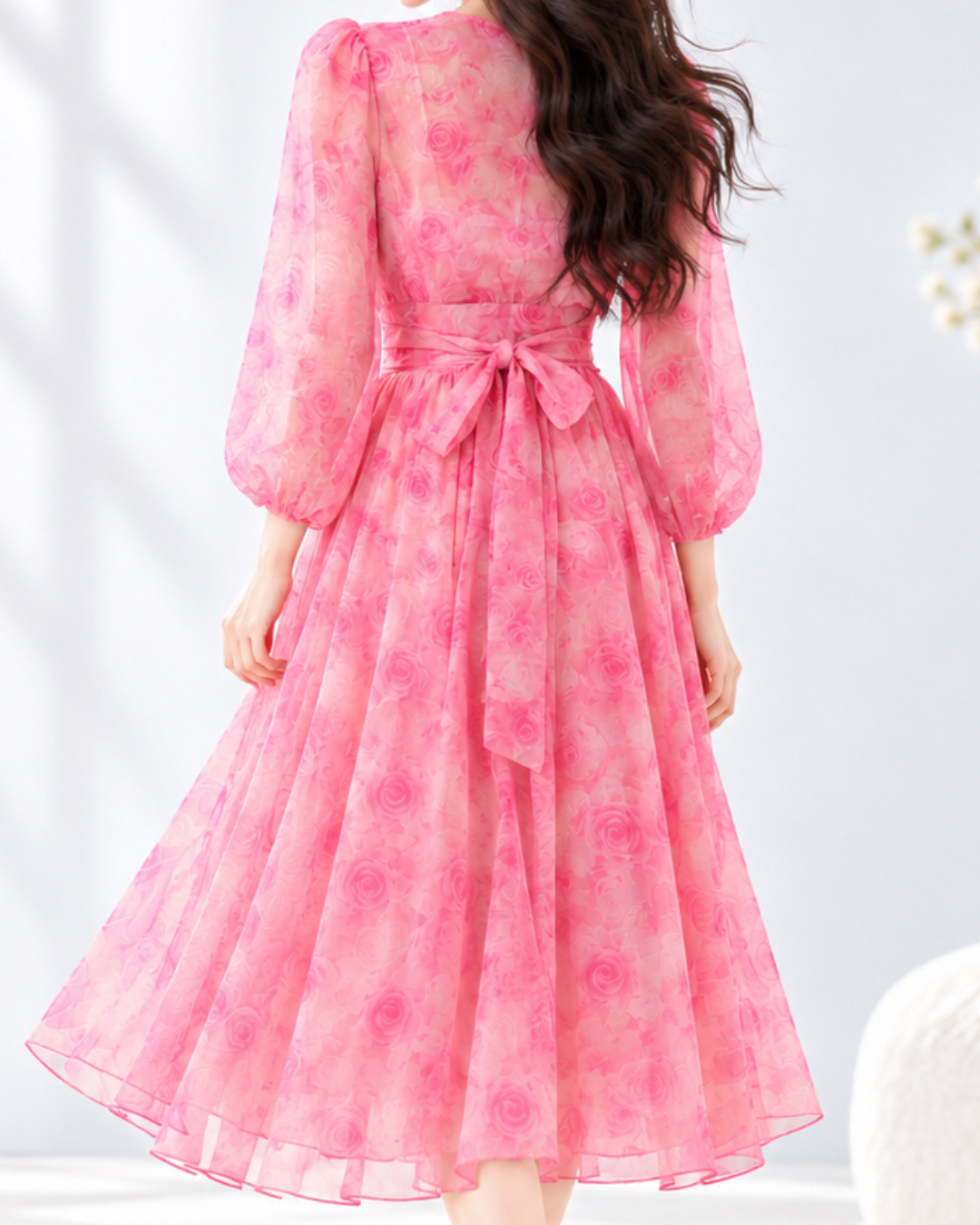 5174 Roselle Bloom Chiffon Set Wear