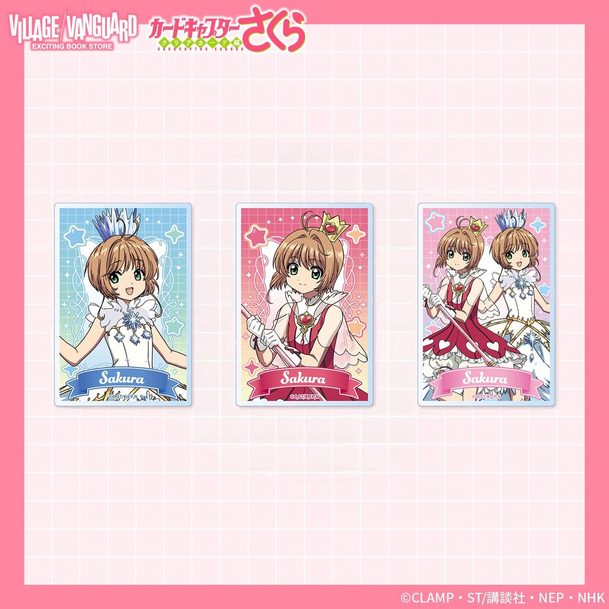 《Pre-Order》Acrylic Card 透卡｜Cardcaptor Sakura X Village Vanguard (26SK49-P）