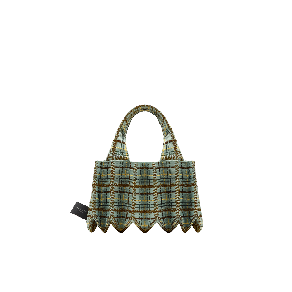 PLEATSMAMA Tweed Mini Tote Bag (4色)