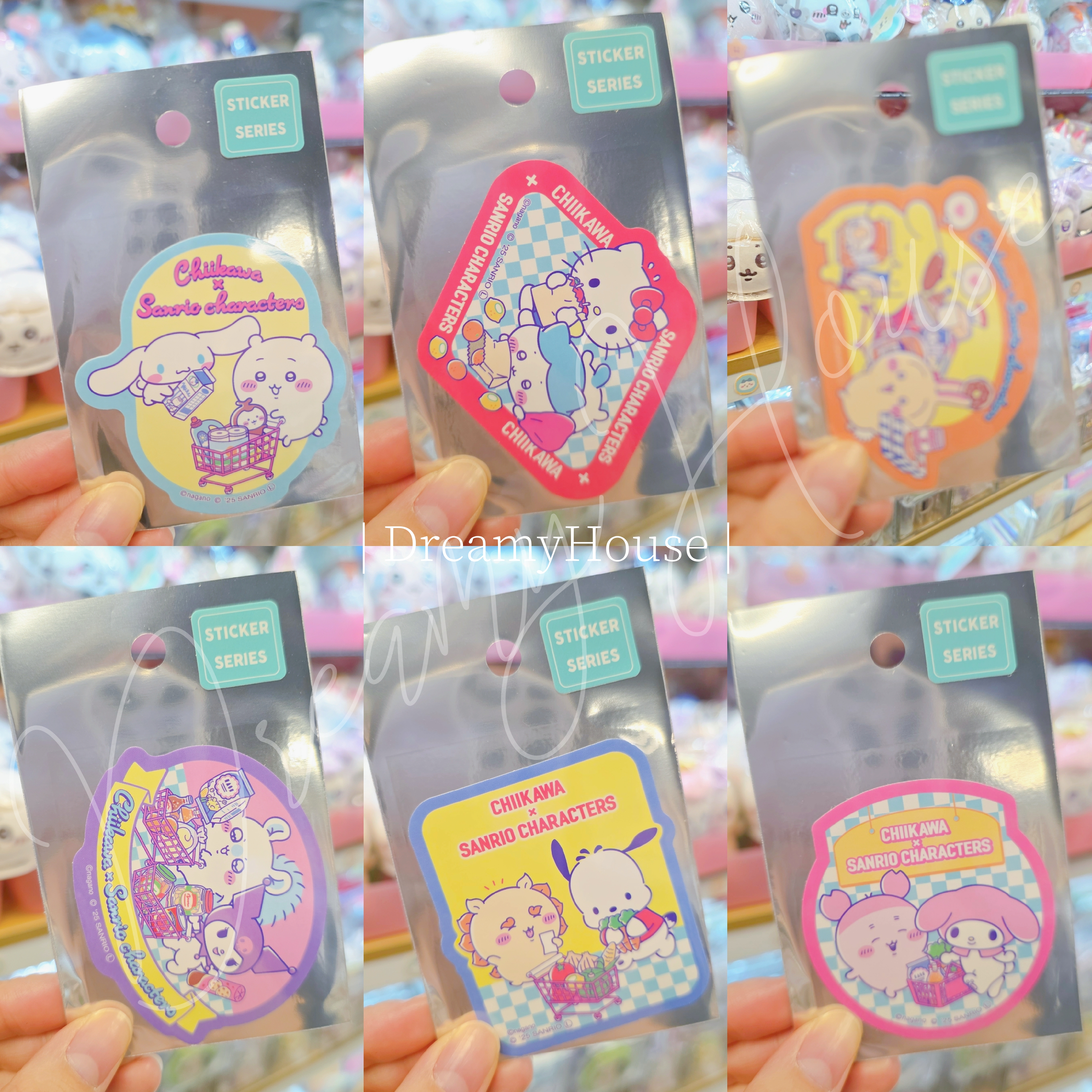 日本 Chiikawa x Sanrio characters 手機貼紙