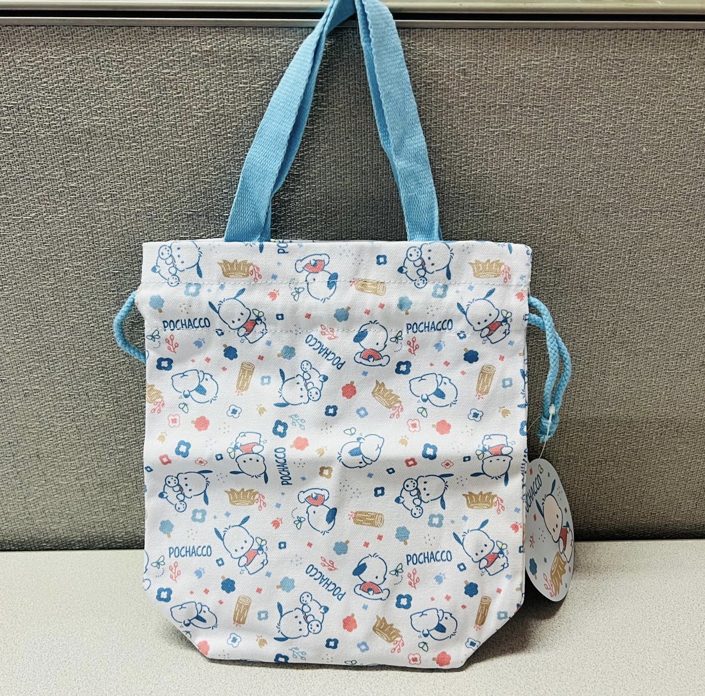 🌐 Global 限定PC狗 厚身帆布手抽 索繩袋