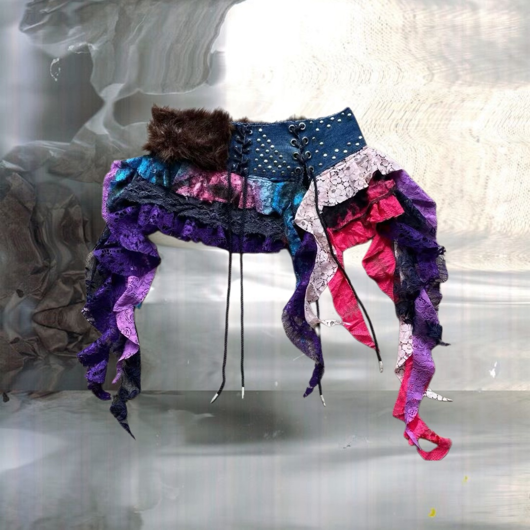 Dark Lolita Handmade Skirt