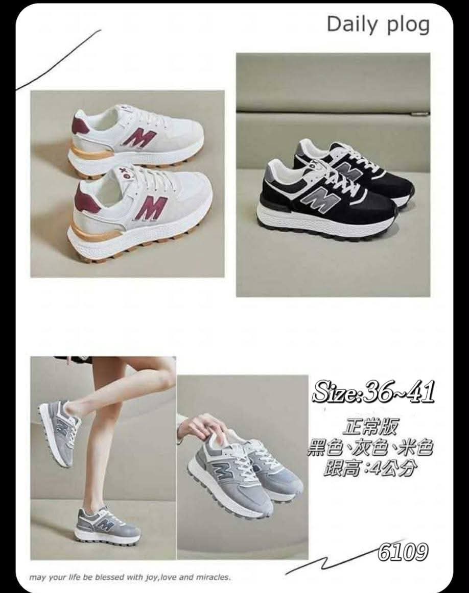 6109 厚底增高球鞋