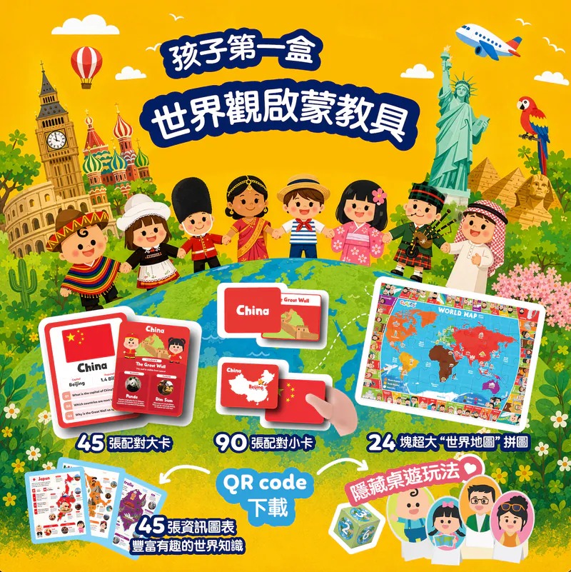 【預訂】Curios® World playset 世界遊戲盒