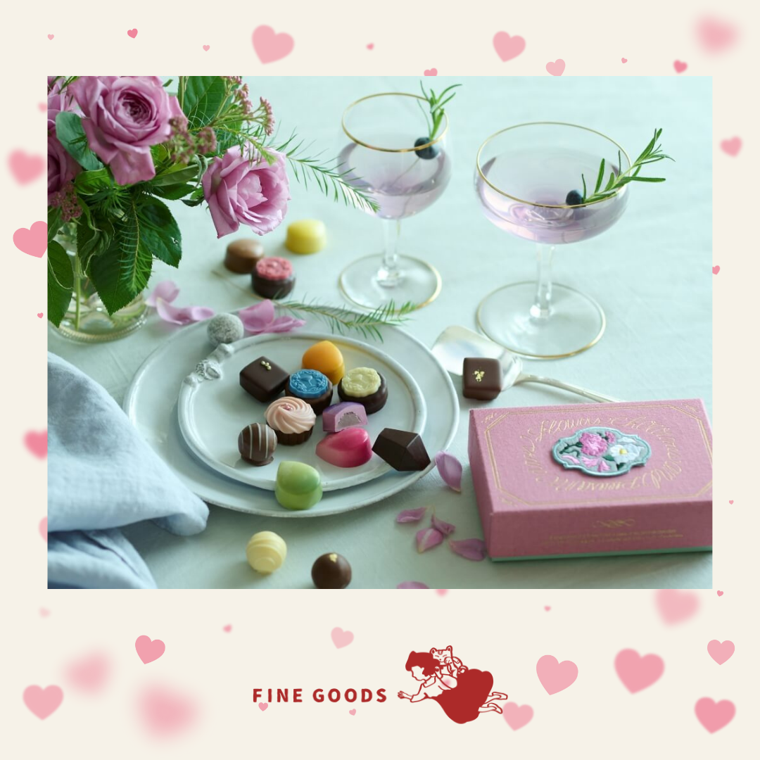 【一團限定】 花、酒與朱古力 情人節限定朱古力鐵盒/禮盒