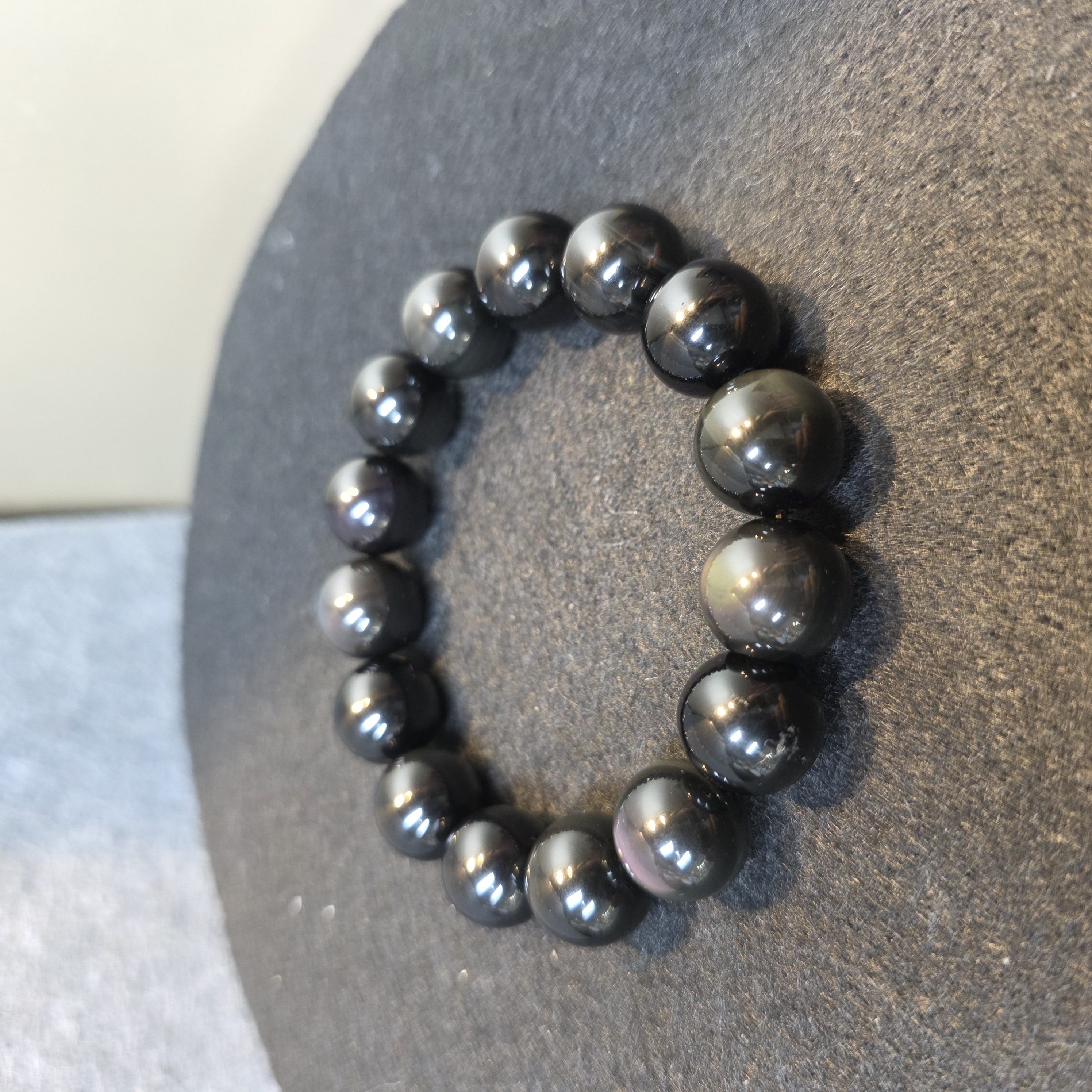 黑彩曜石手串(Obsidian)