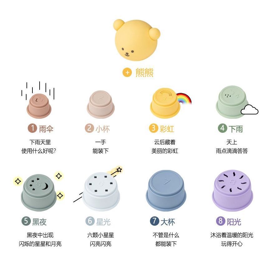 DOT TO DOT X AGUARD 熊熊歡樂遊戲疊疊杯