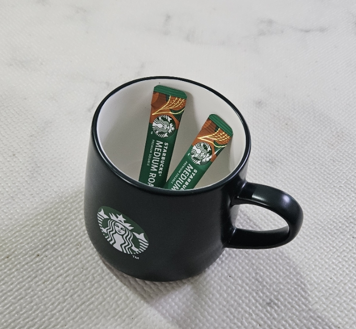 韓國 Starbucks 星巴克 美式即溶咖啡 80條裝 +送350ml 馬克杯 ｜Dark Roast Medium Roast  Americano