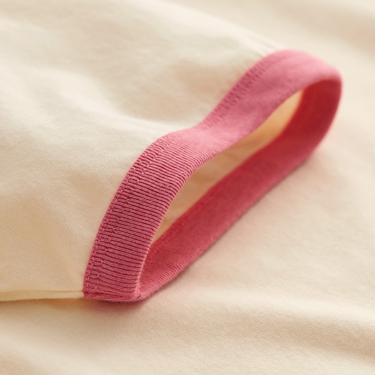 💚預訂 台灣直送💚蠟筆小新人物印花配色純棉成人女裝親子款羅紋短袖T恤