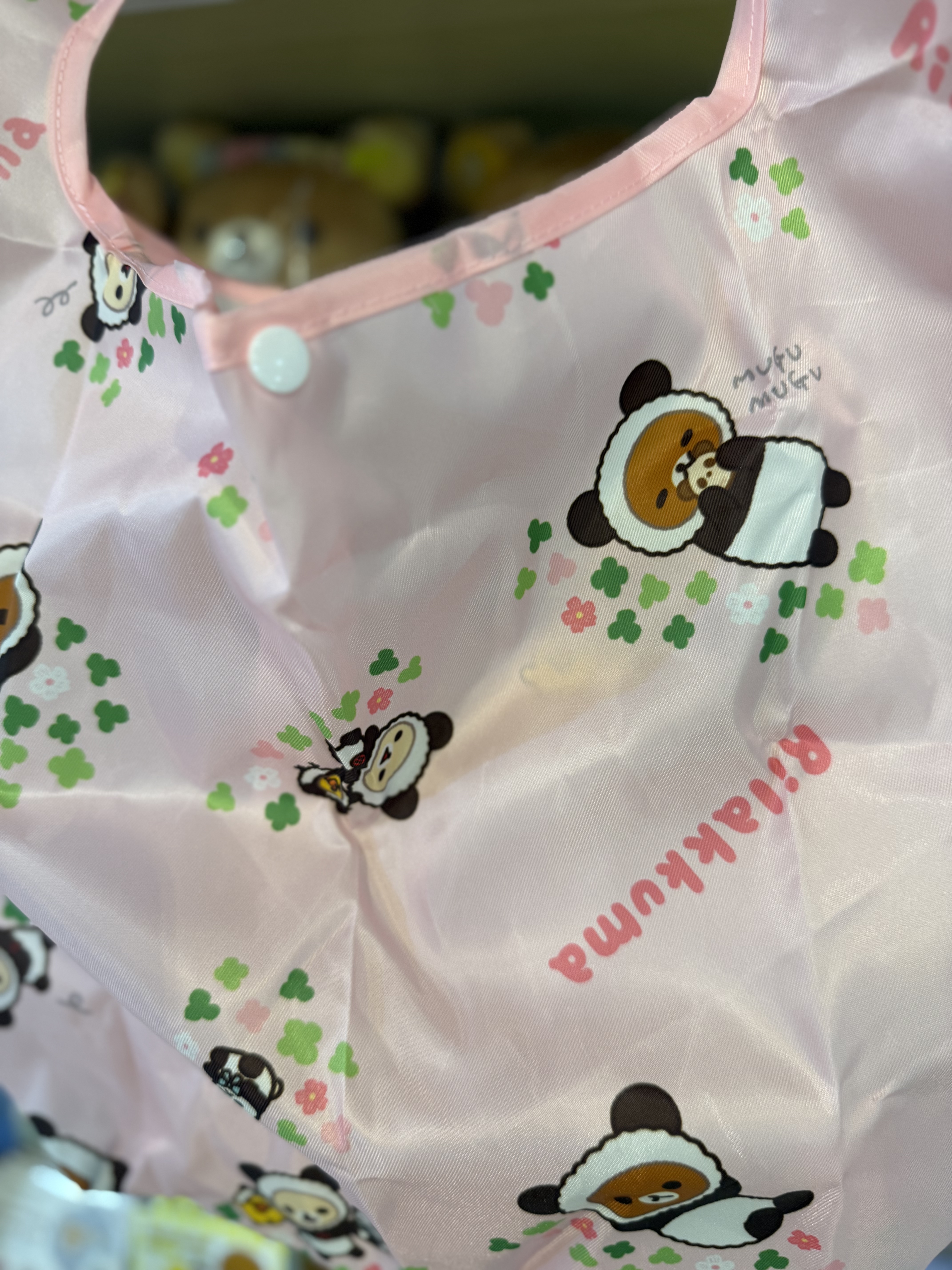 《現貨》全新日本限定Rilakkuma 熊貓造型公仔型環保袋連頭型環保收納袋