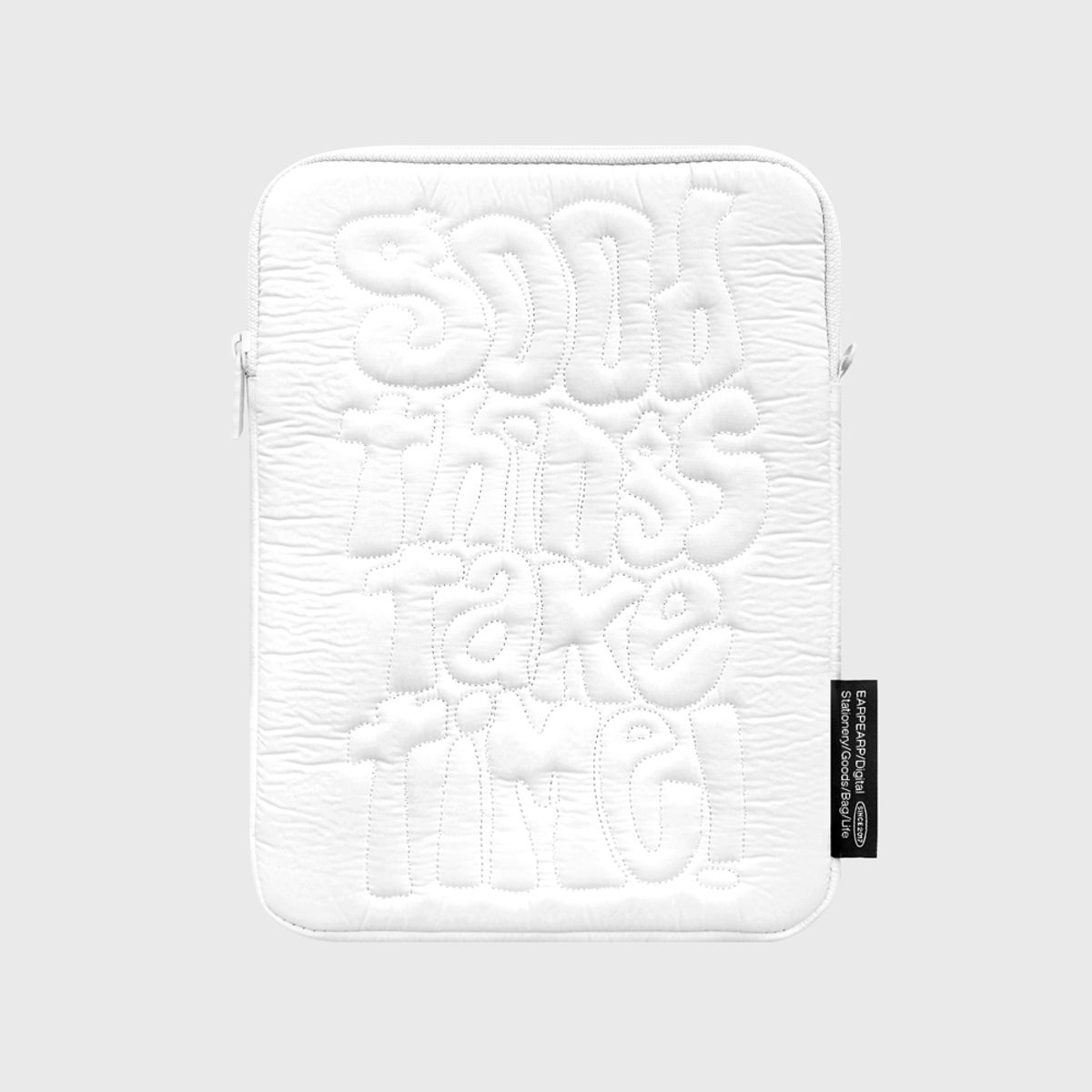 🇰🇷訂購｜earp earp｜iPad pouch - GOOD THINGS TAKE TIME 3色