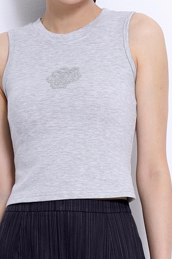 CB2699 Rosette Muse Crop Top