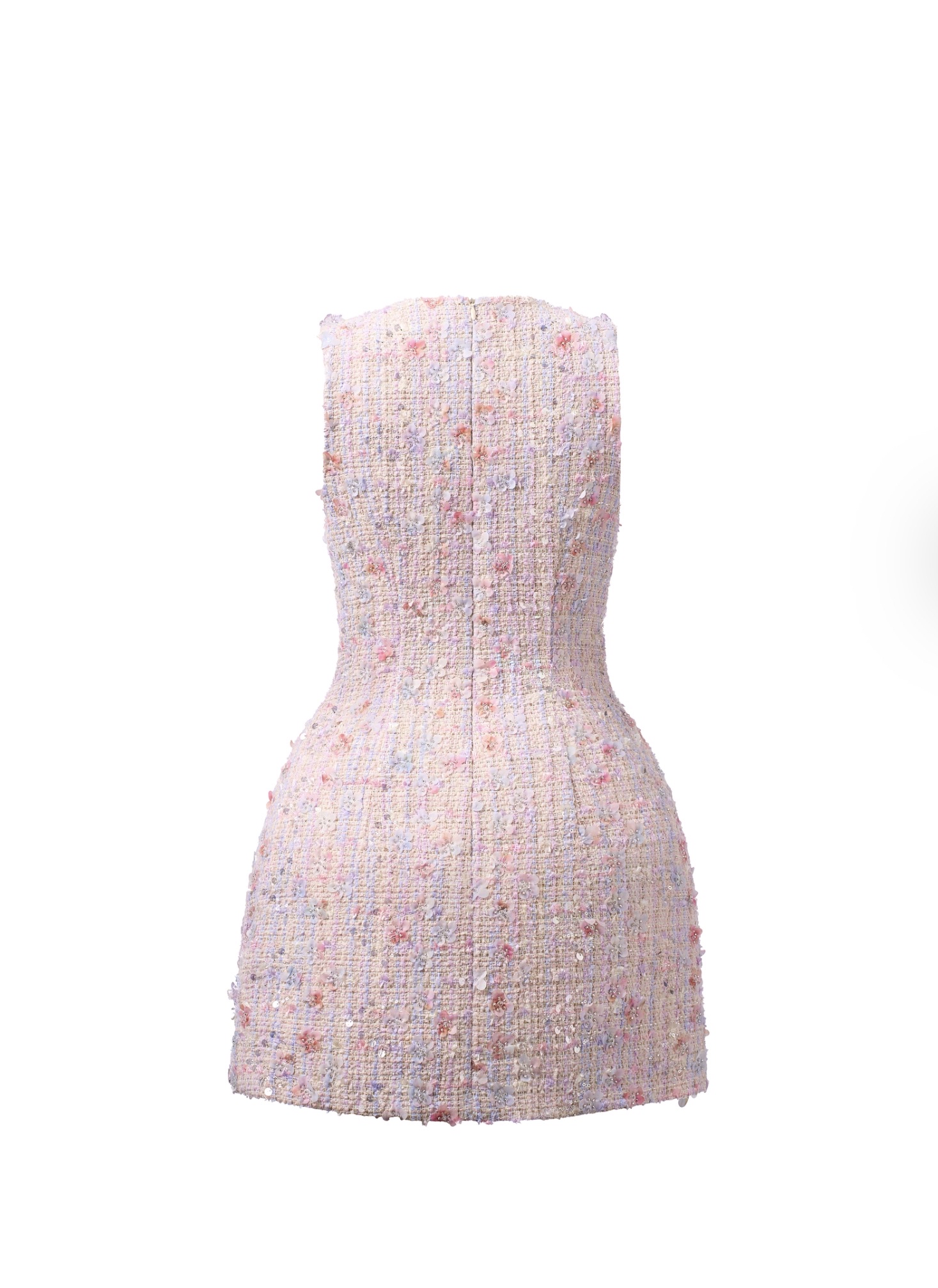 Floral Bejewelled Mini Dress