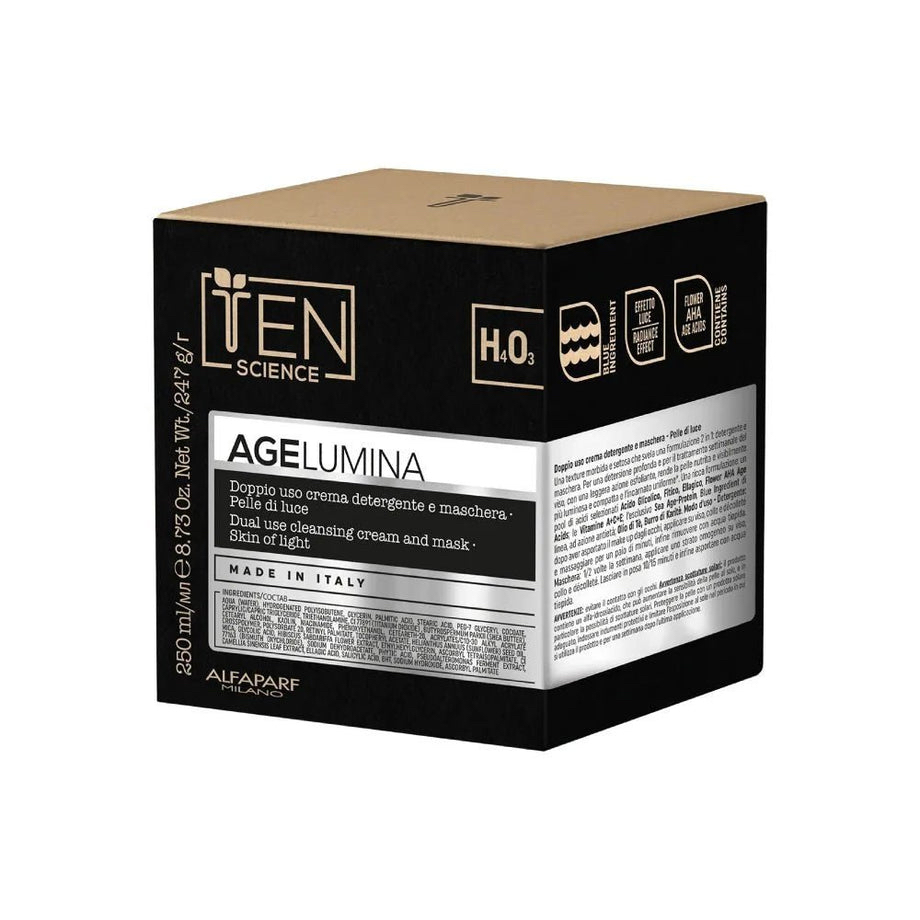 意大利 TEN SCIENCE AGE 花酸海洋抗老面霜面膜 250ML | TEN SCIENCE AGE 光感煥白雙用潔膚霜面膜 250G專業線SALON裝 