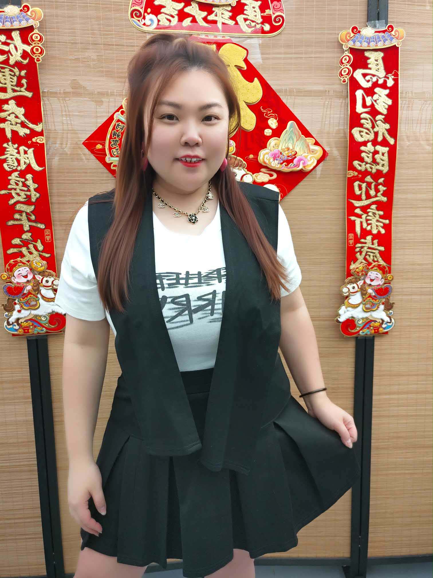 DDD06 TW#8160(A10) 独特设计3件套裤裙套装