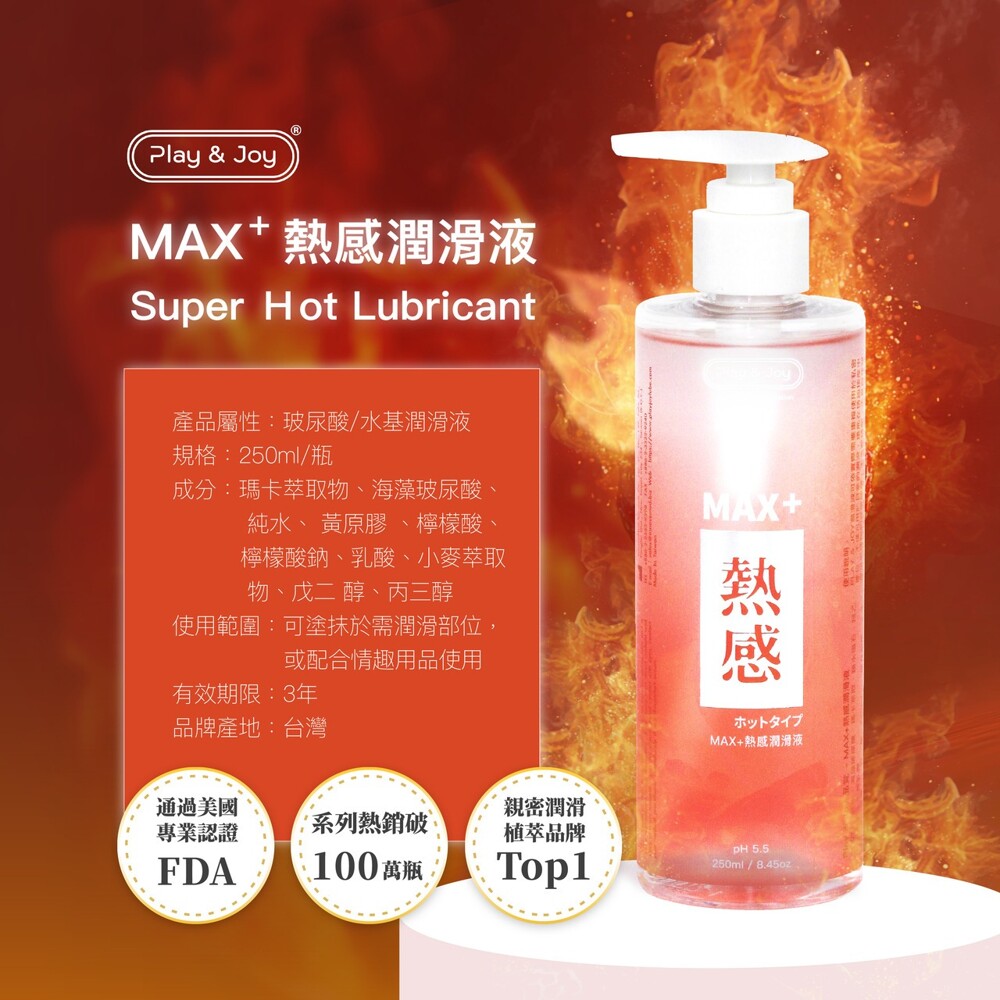 PLAY＆ JOY 超熱感按摩二合一潤滑劑