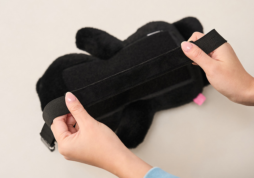 黑色 春植 車用 頸枕