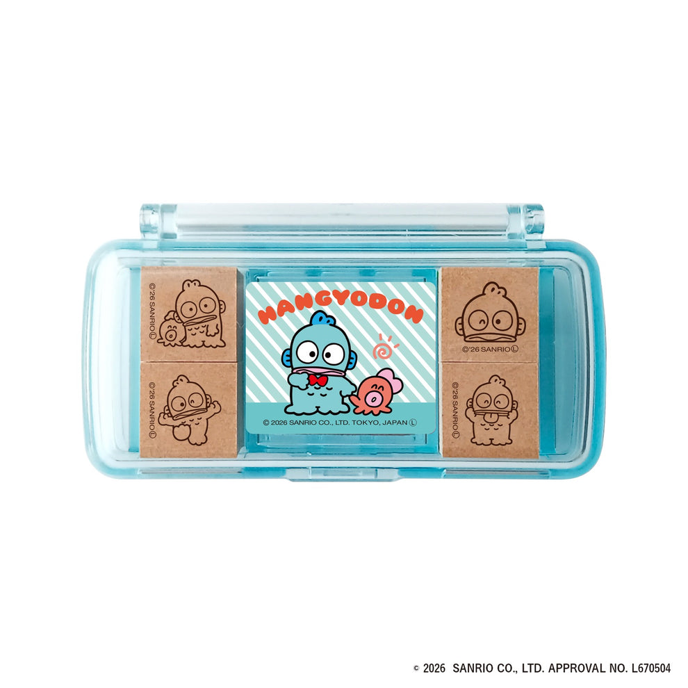 現貨｜Sanrio Hangyodon 水怪 日本製 迷你 印仔 套裝 (SGM-042) 