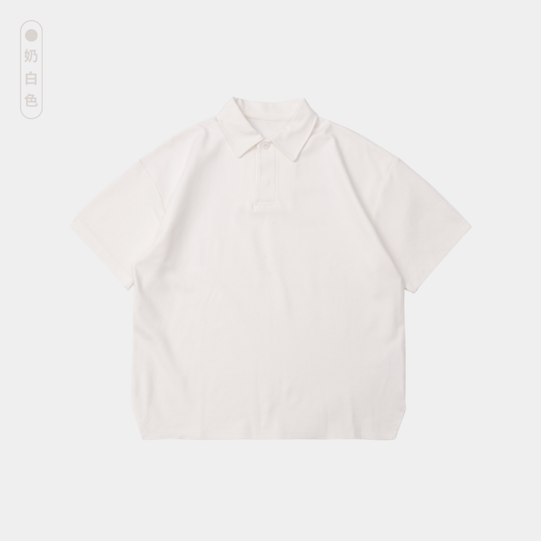 寬鬆短版涼感POLO