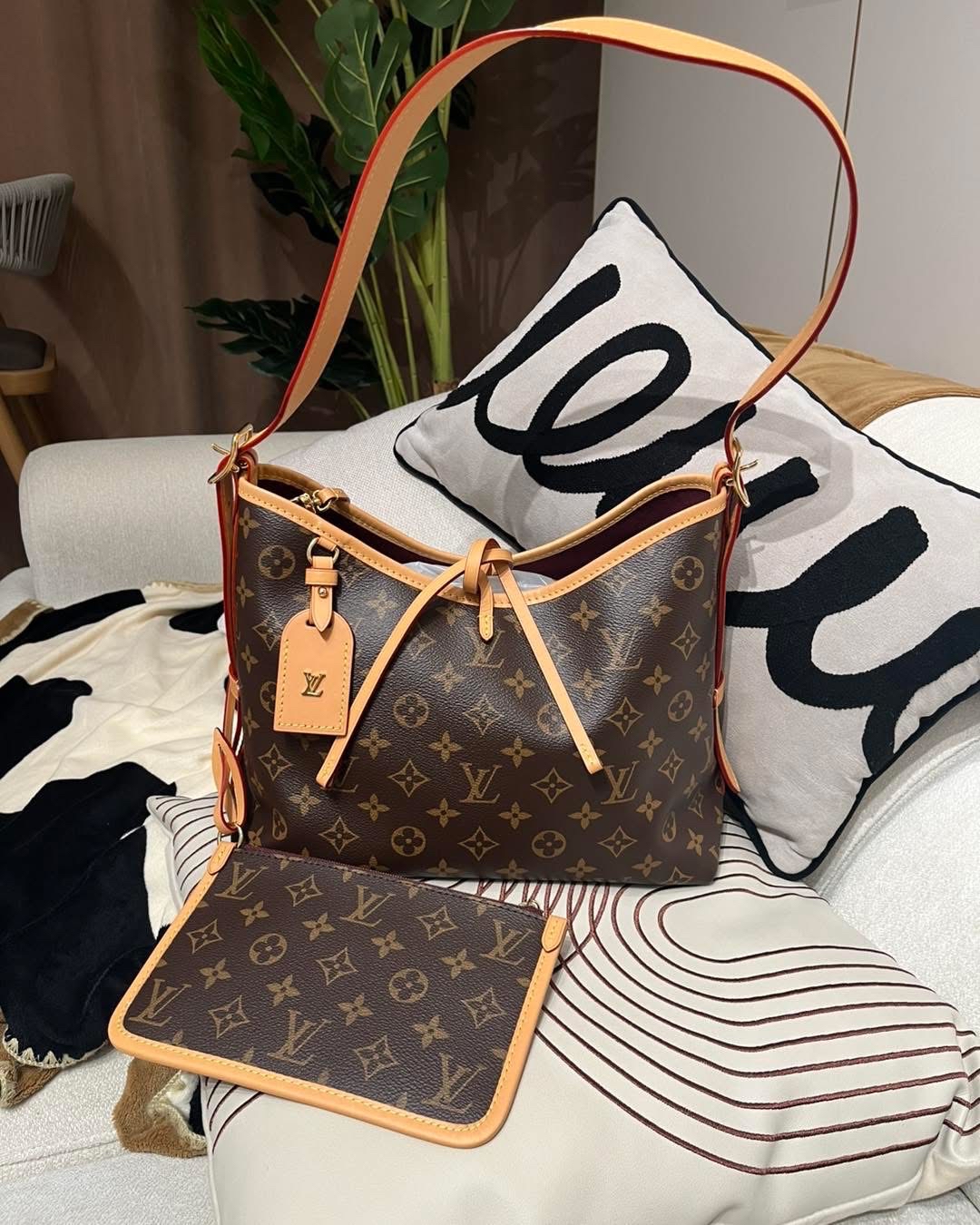 Lv carryall pm M46203 monogram 100%Authentic,99%new ✅pouch ✅dust bag✅box