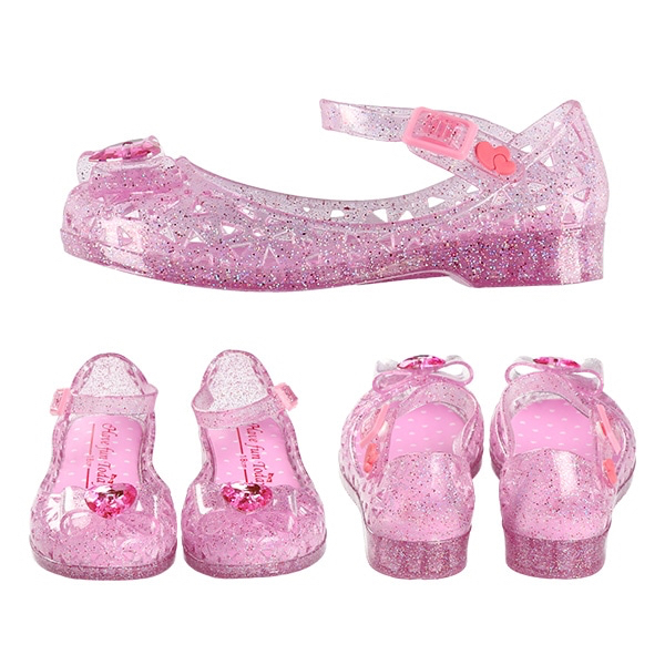 🇯🇵預訂 日本直送🇯🇵兩色寶石蝴蝶結閃粉涼鞋