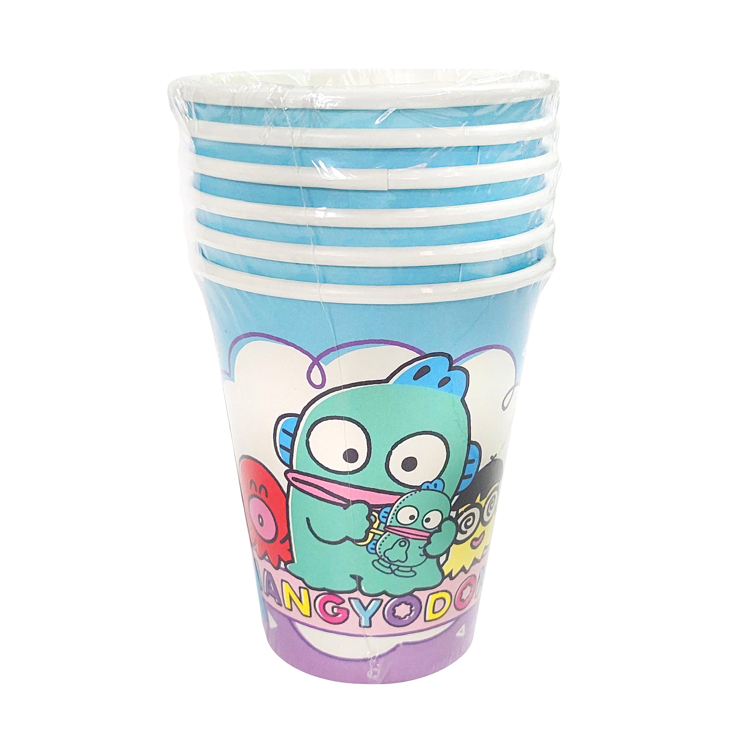 Sanrio 水怪 特級厚紙杯 9oz 6件裝 [Sanrio 許可產品]  Sanrio Hangyodon Paper Cups 9oz 6pcs [Licensed by Sanrio]
