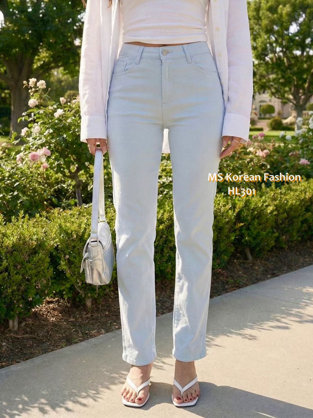 HL301 韓國🌼Howluk春版彈力棉直腳褲