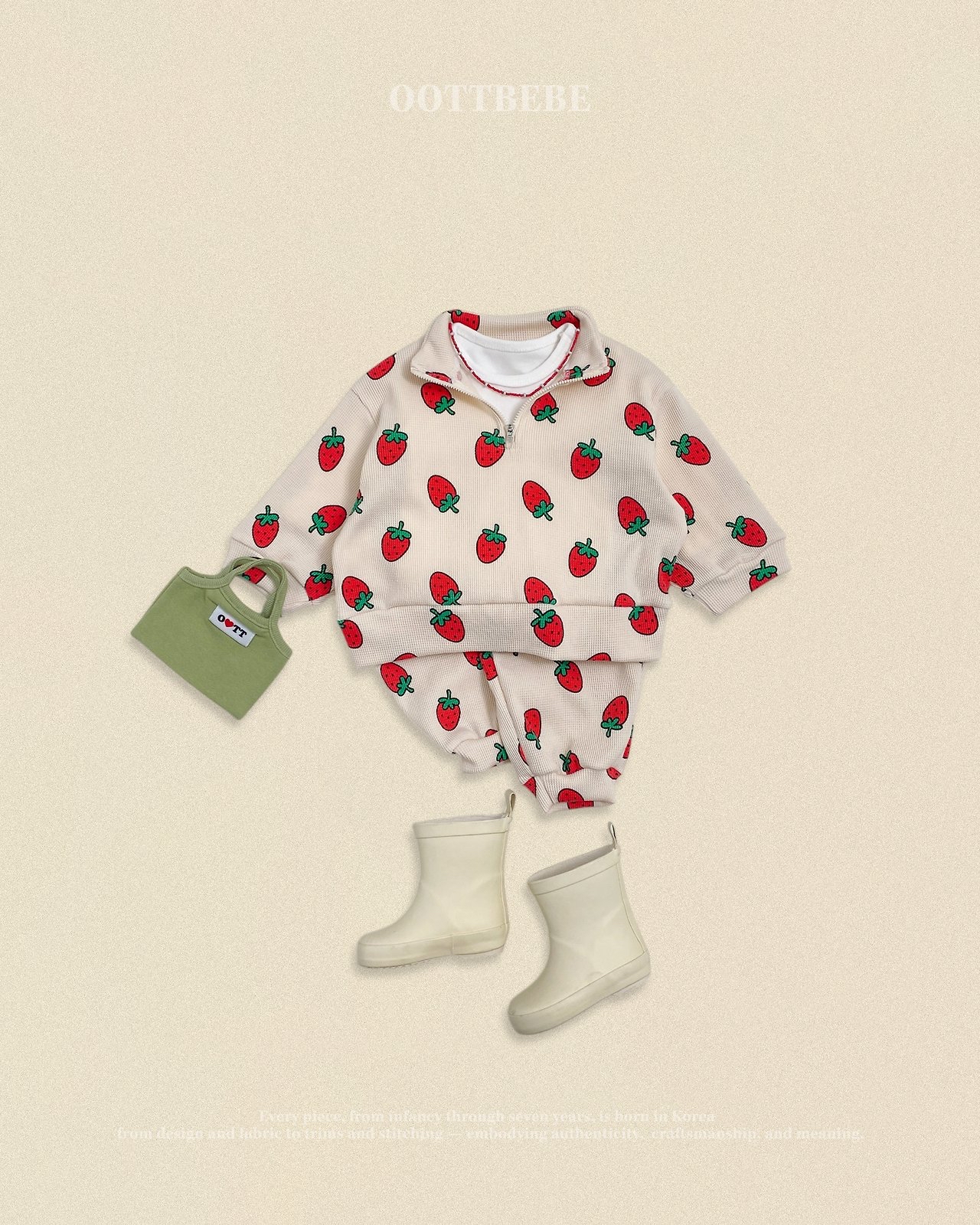 OOTT | Little Farm Waffle Anorak set