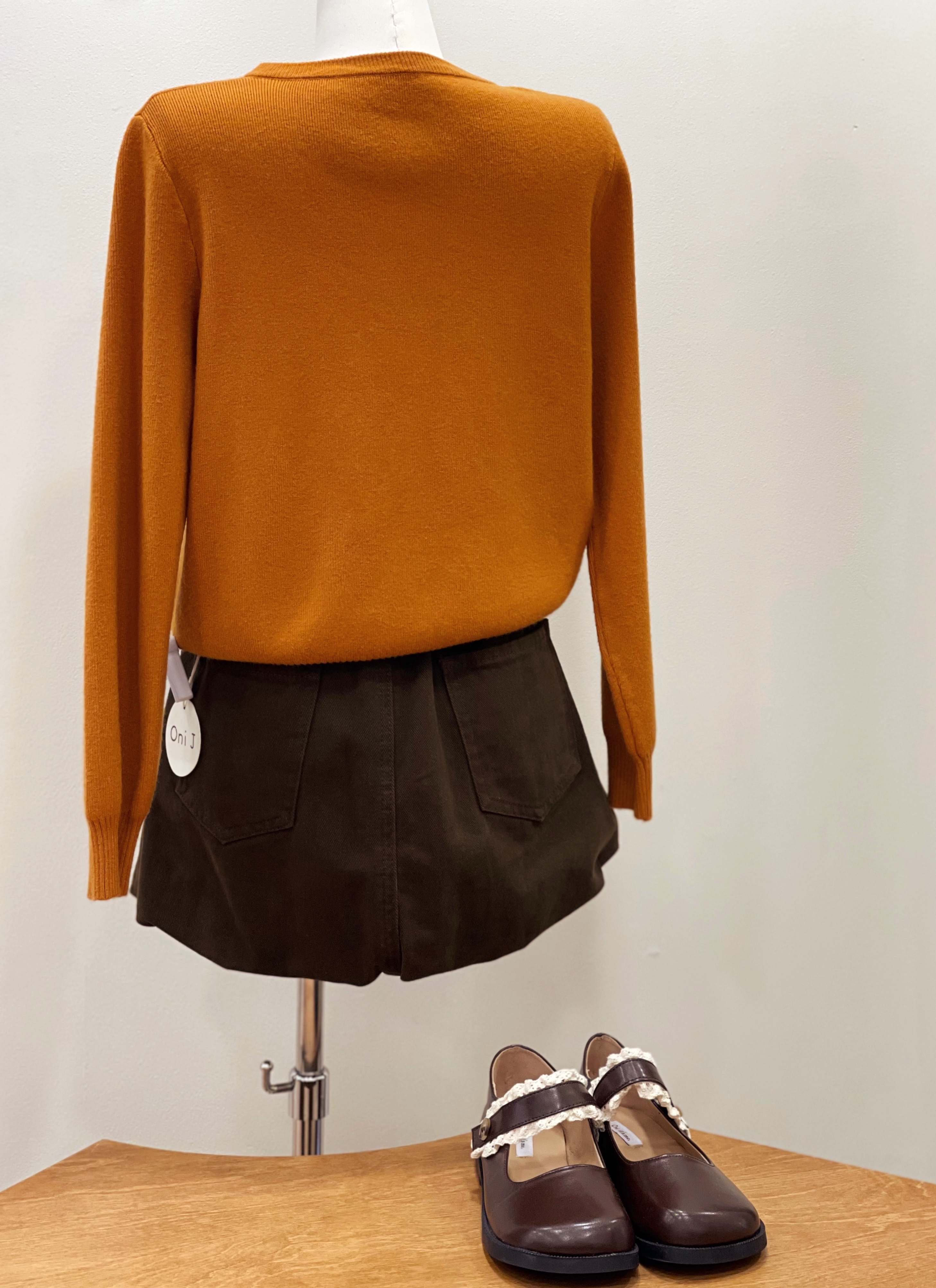 可爱针织长袖上衣