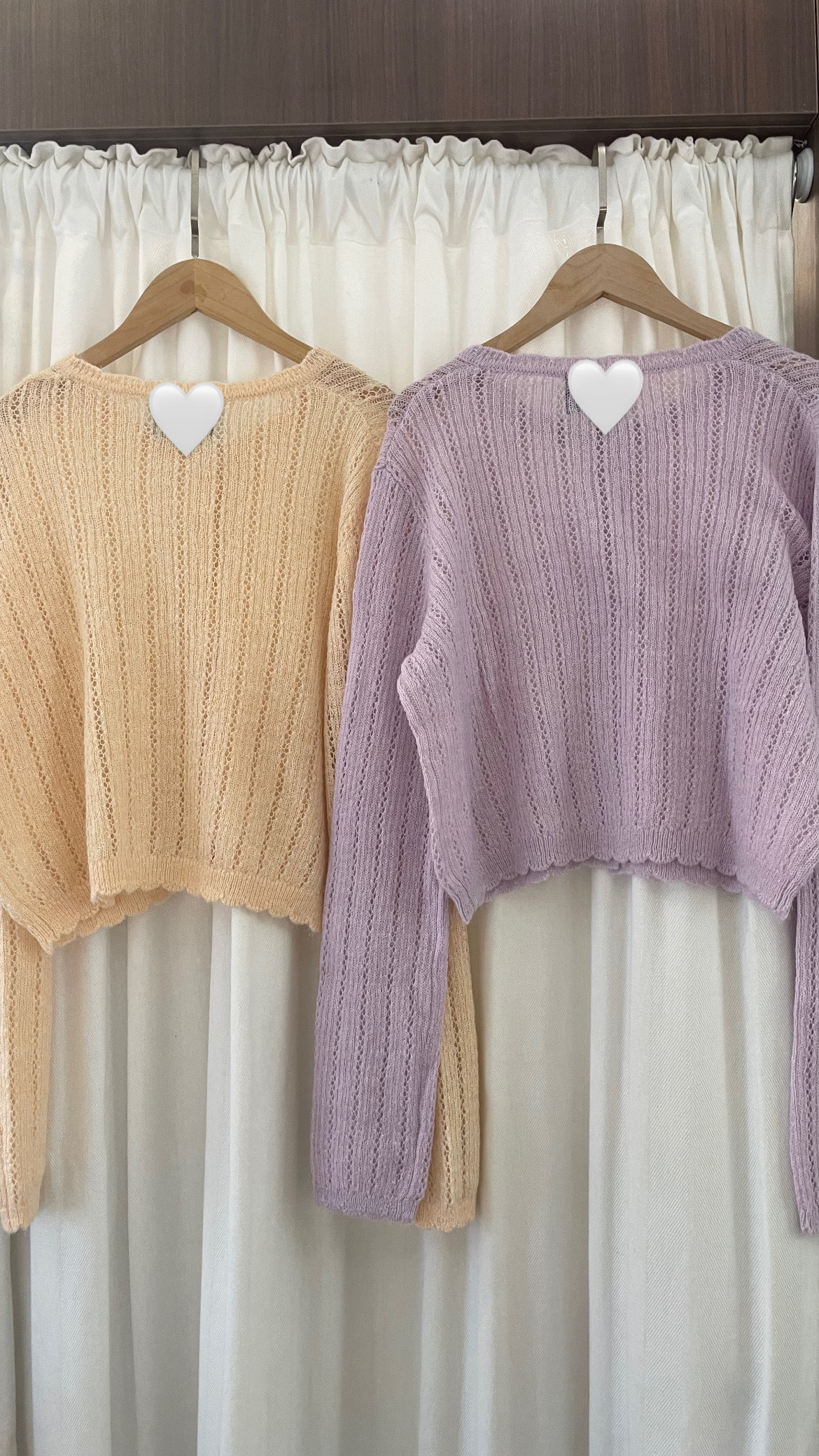 🌷| PASTEL LACE UP CARDIGAN