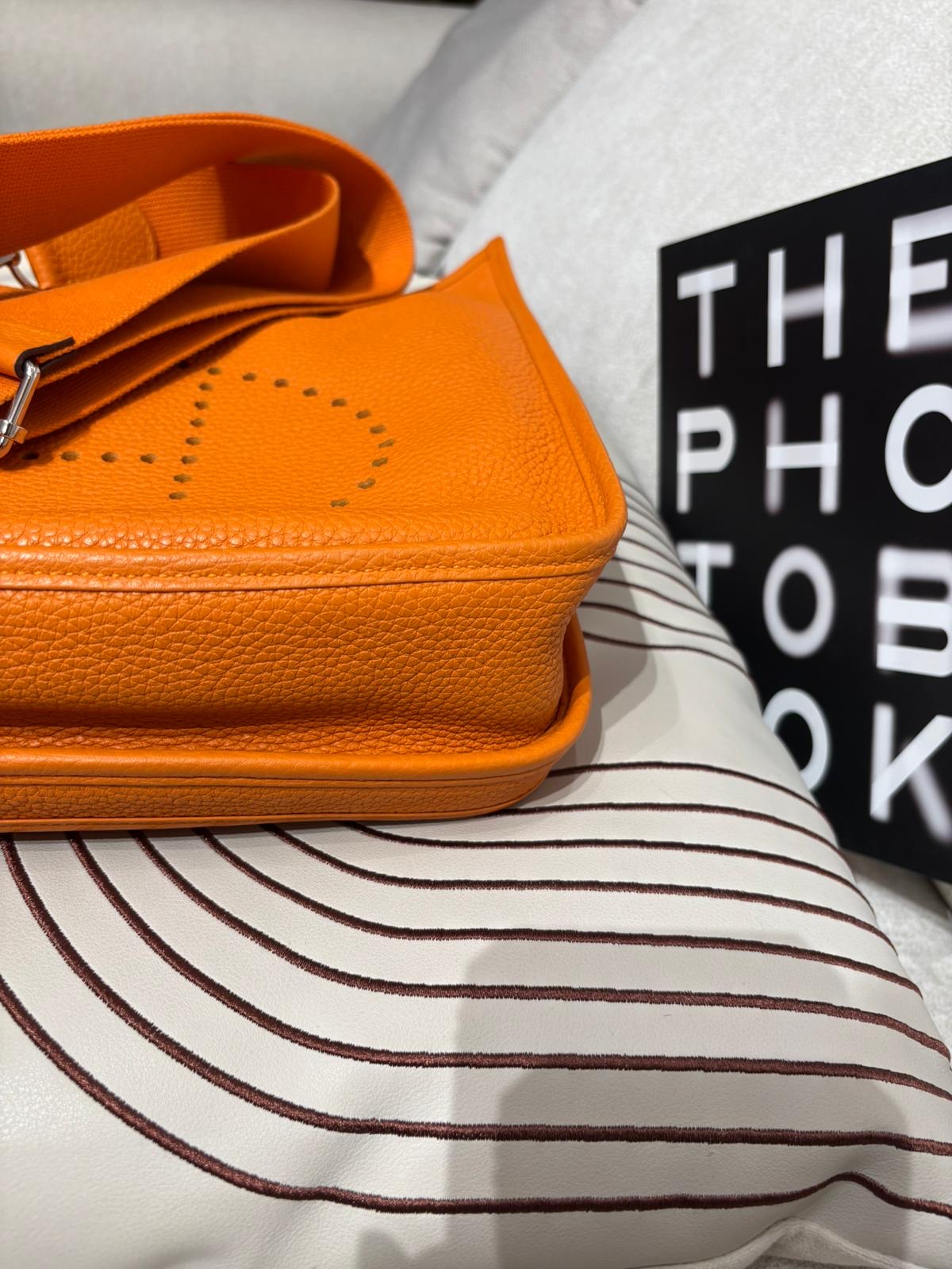 Hermes evelyne 29, Stamp C 杏脯色 TC粒粒牛皮 100%Authentic ,98%new ✅塵袋