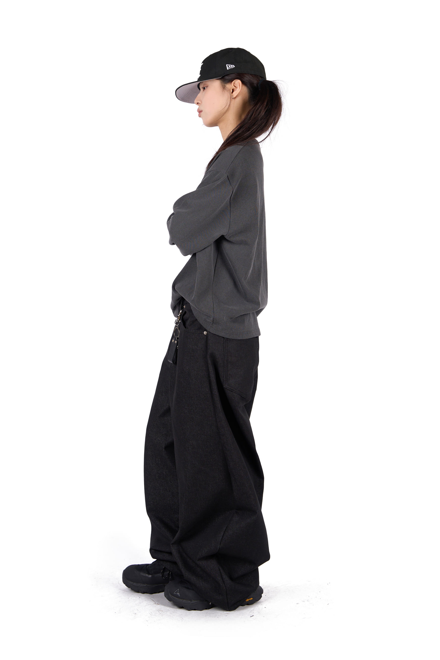 Asymmetric Button Long Sleeve
