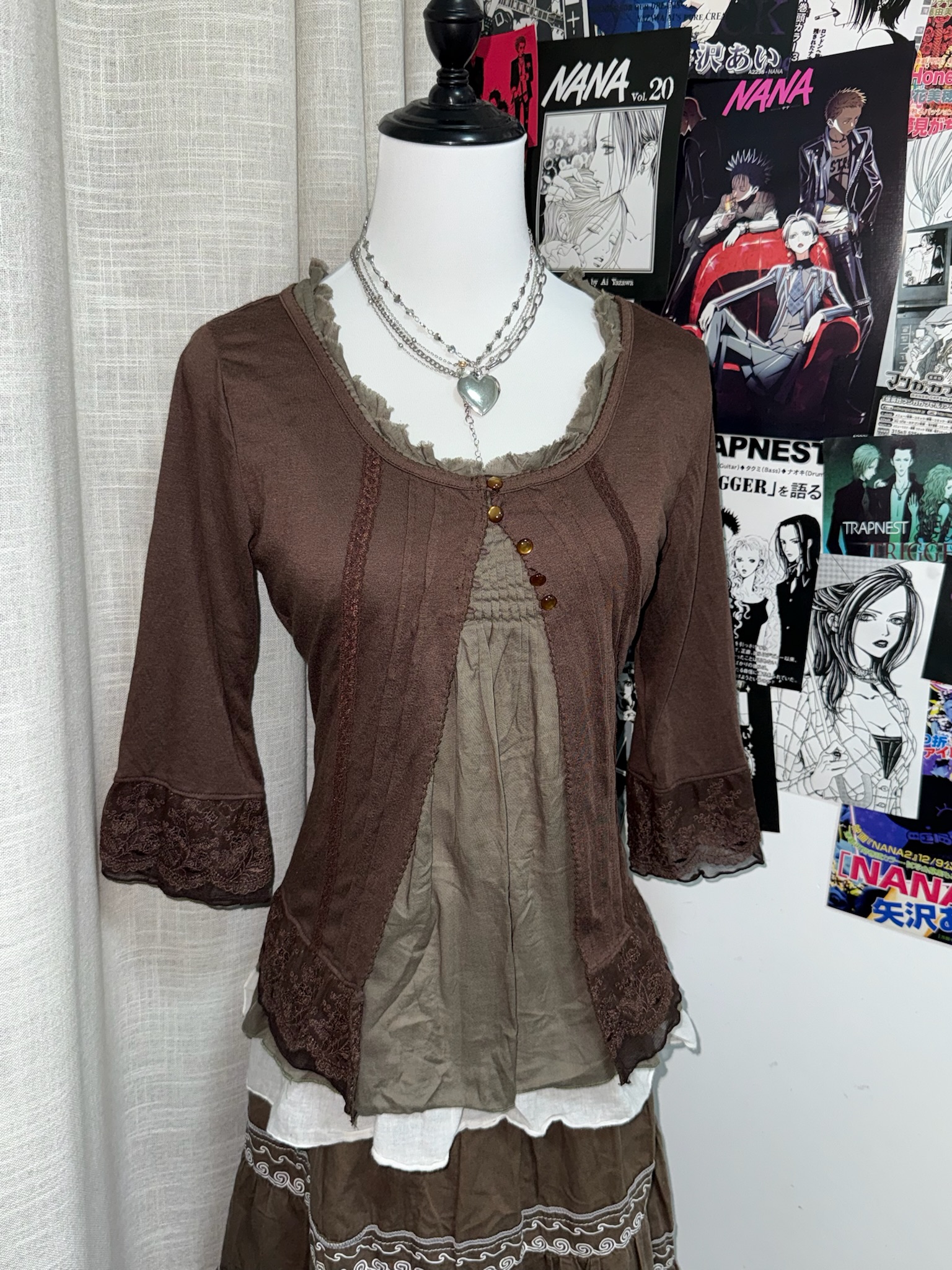 Mori Kei Aesthetic Mixed Texture Set