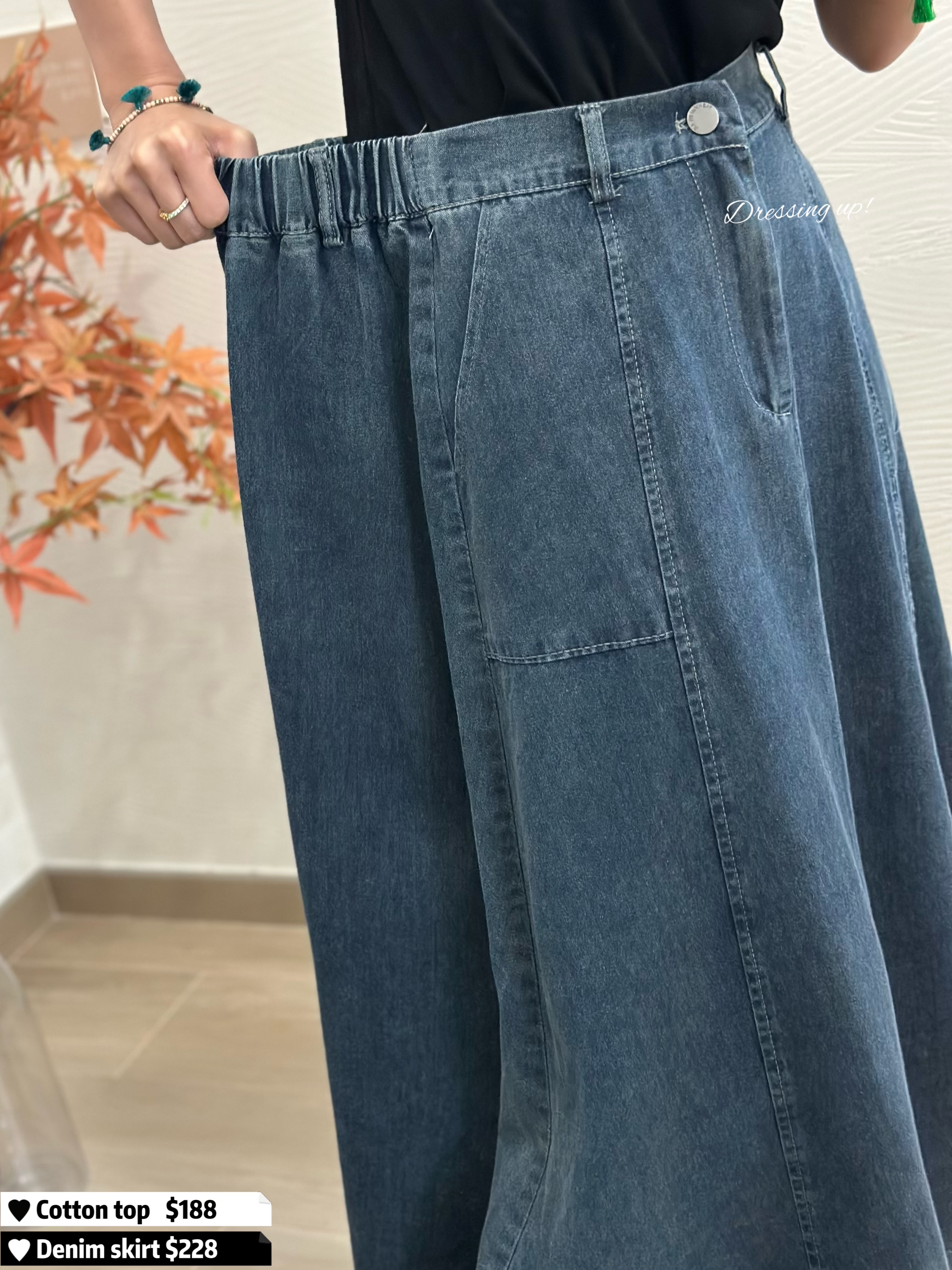 𝗪𝗲𝗲𝗸𝗲𝗻𝗱 𝗗𝗲𝗻𝗶𝗺｜牛仔半截裙