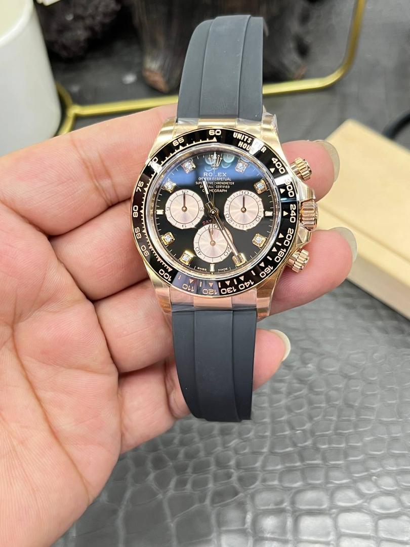 劳力士迪通拿系列/40mm玫瑰金钻面/搭载4131全自动机械计时码🌟