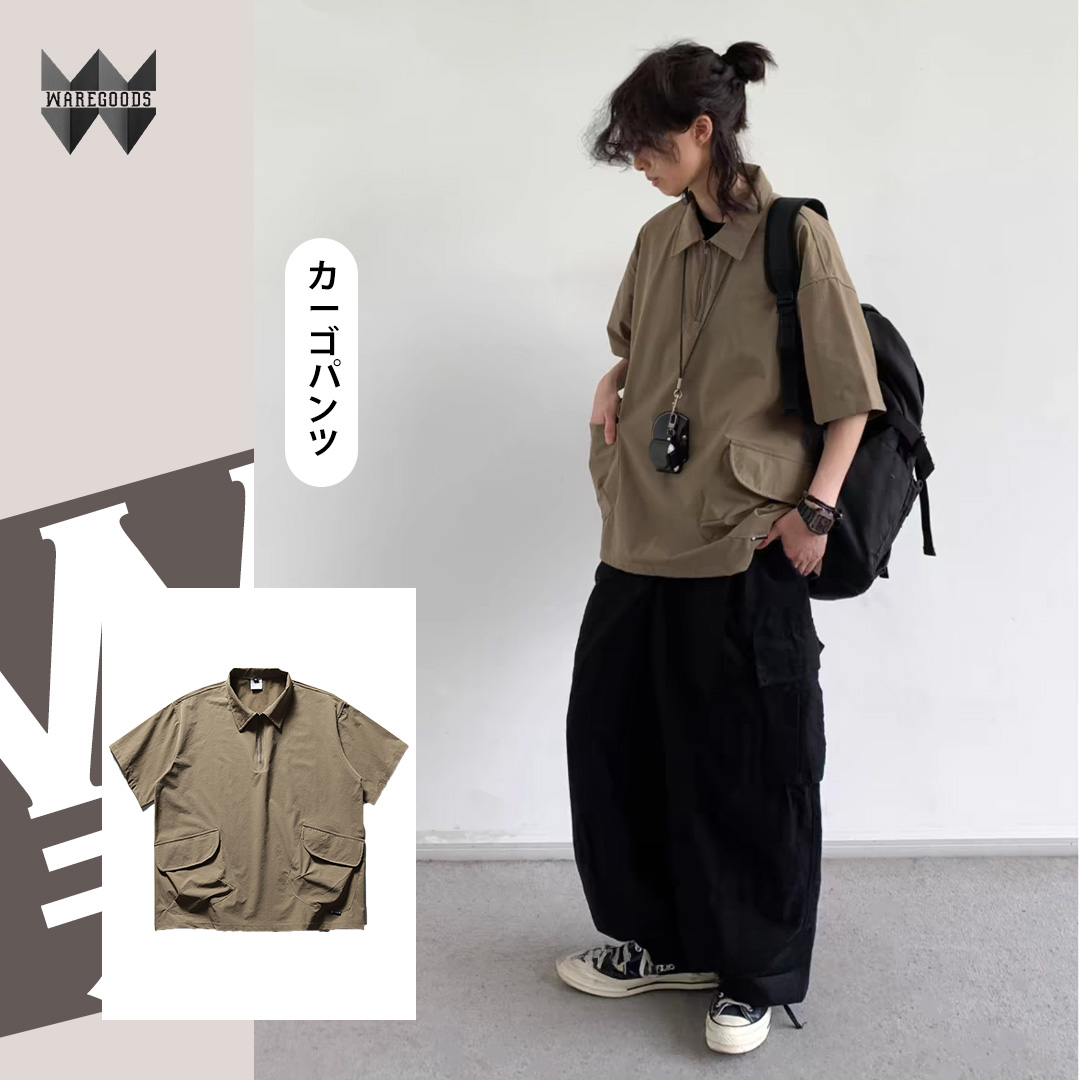 W021半開胸口袋polo衫