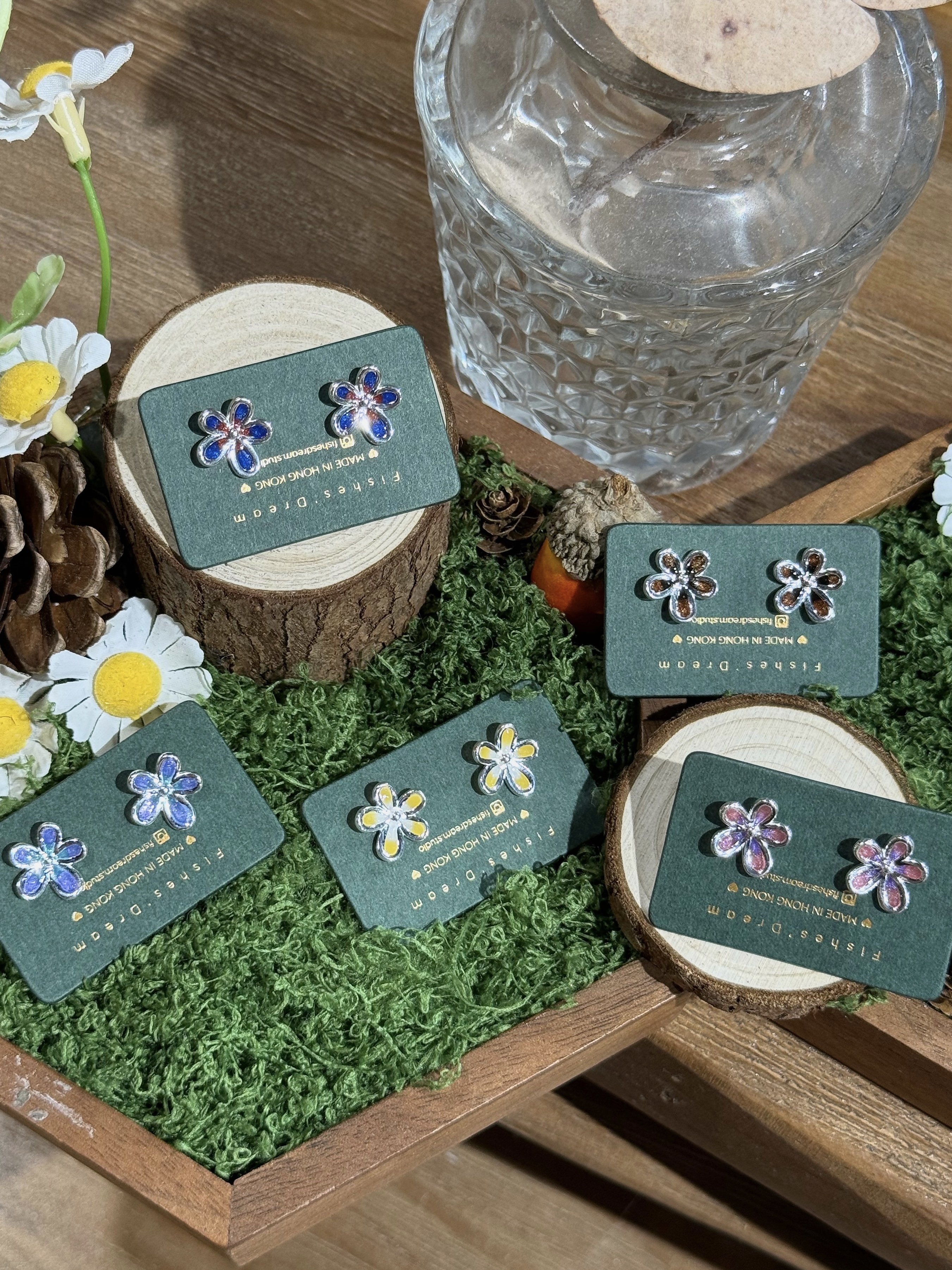 野花初開 Wildflower Stud Earrings | 耳釘款耳環