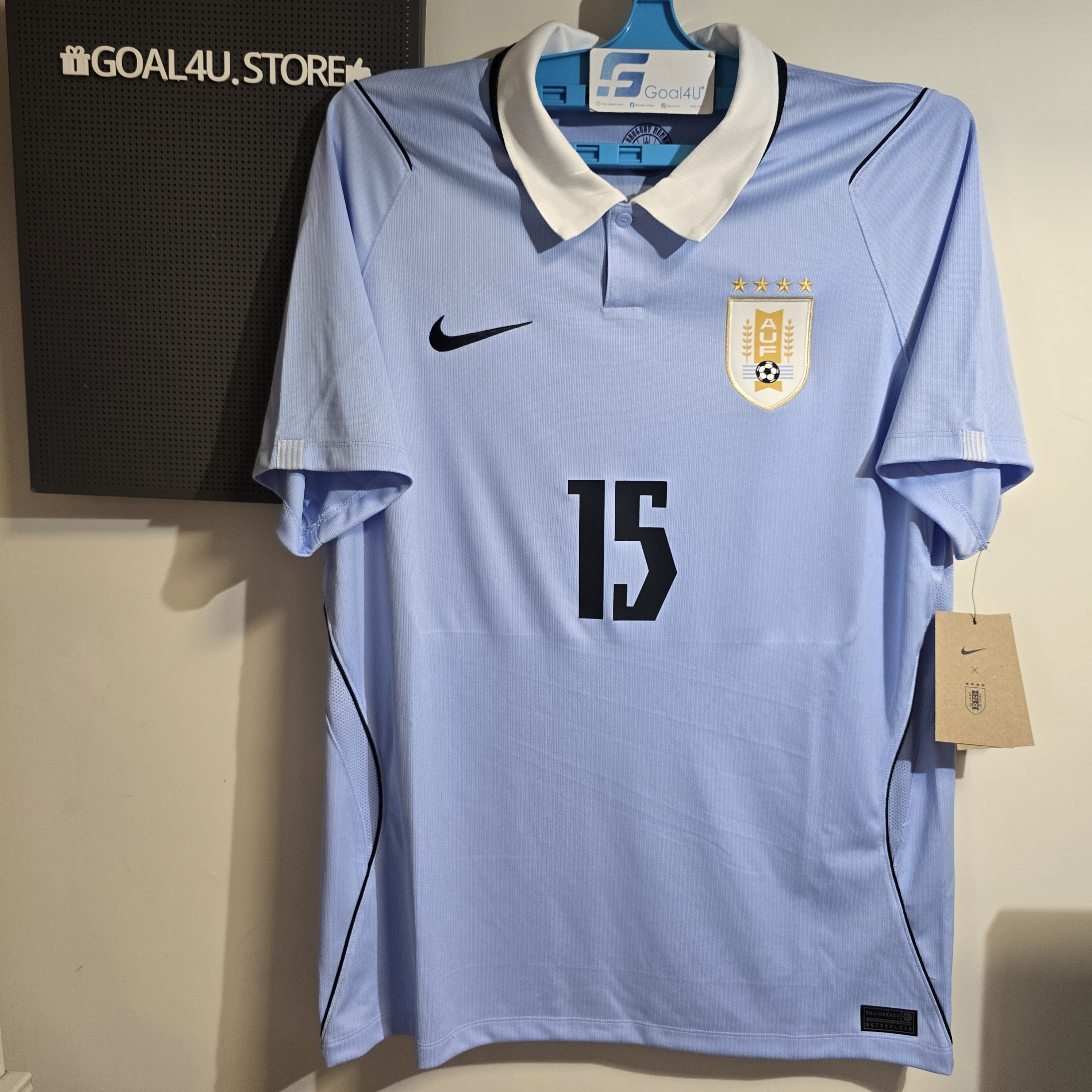 天藍軍團 Nike Uruguay 烏拉圭 2026-27 主場球迷版球衣 (可加印字章) IO4680