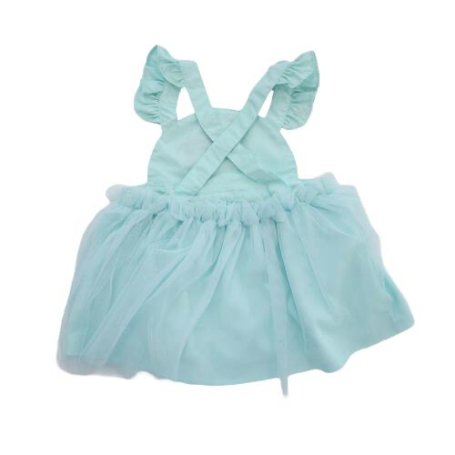 🇯🇵預訂 日本直送🇯🇵Disney系列生蠔bb刺繡貼花荷葉邊吊帶薄紗連身裙