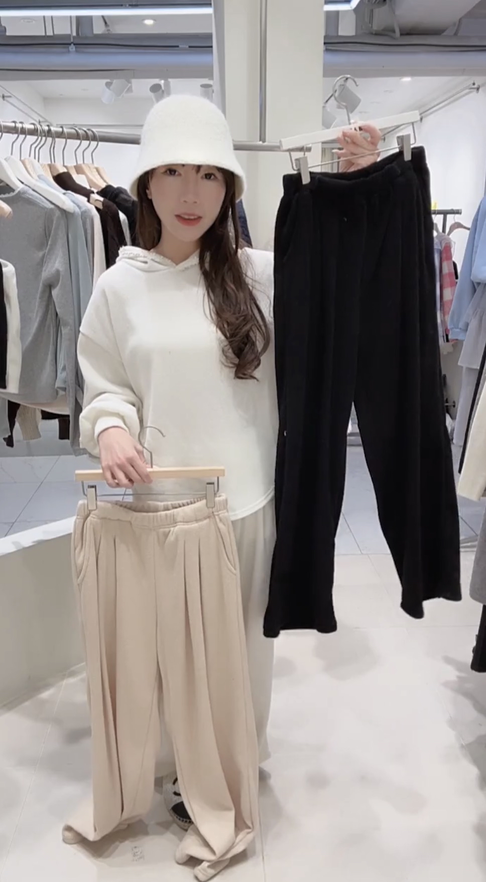 毛巾休閒長褲22/1 東大門檔口直播#ff2727