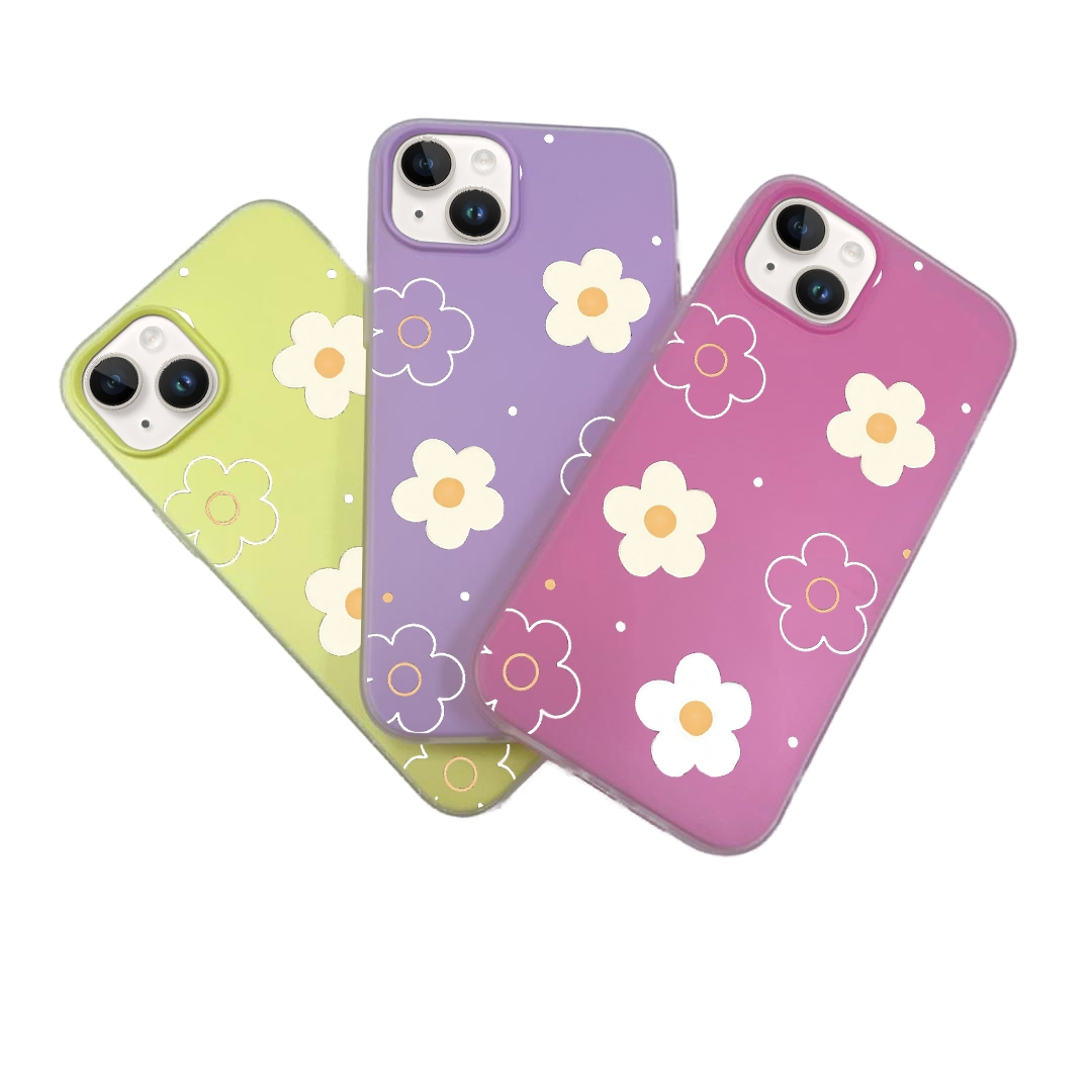 JELLY CASE PHONE FOR IPHONE - DESIGN FLOWER A2