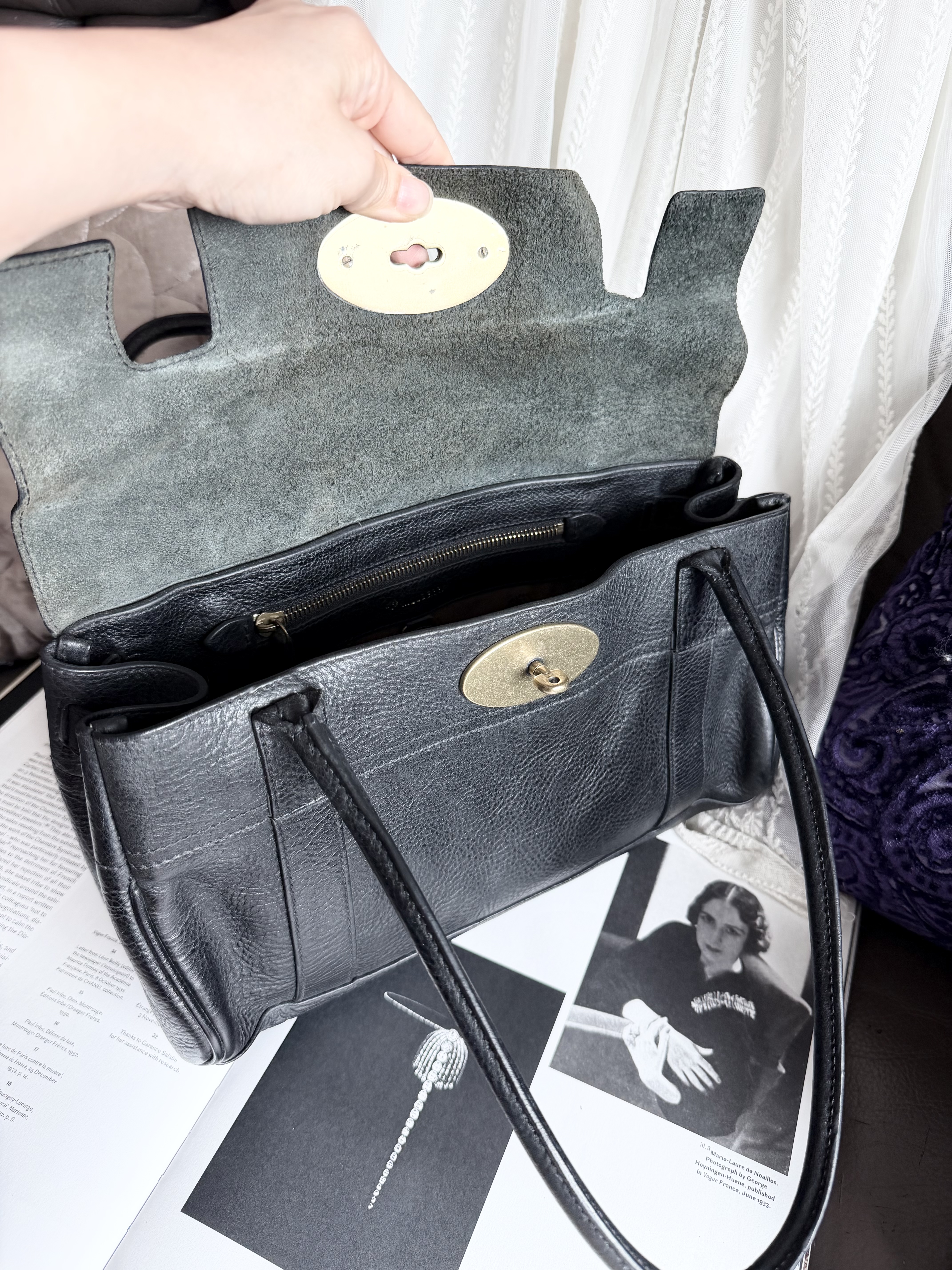 Mulberry black bayswater bag