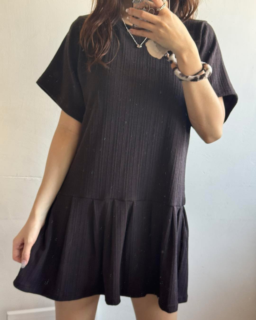 暗直紋百摺娃娃裙