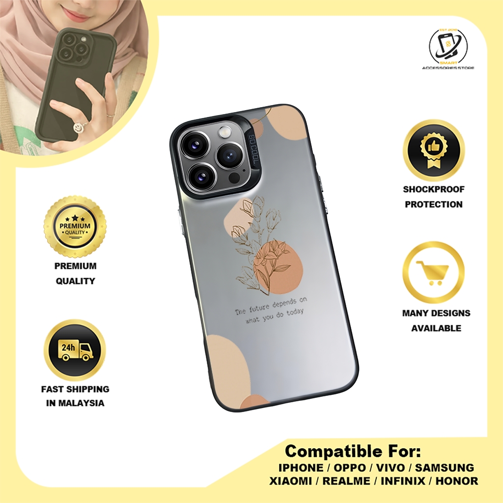 IMD CASE PHONE FOR REALME - DESIGN FLOWER A1