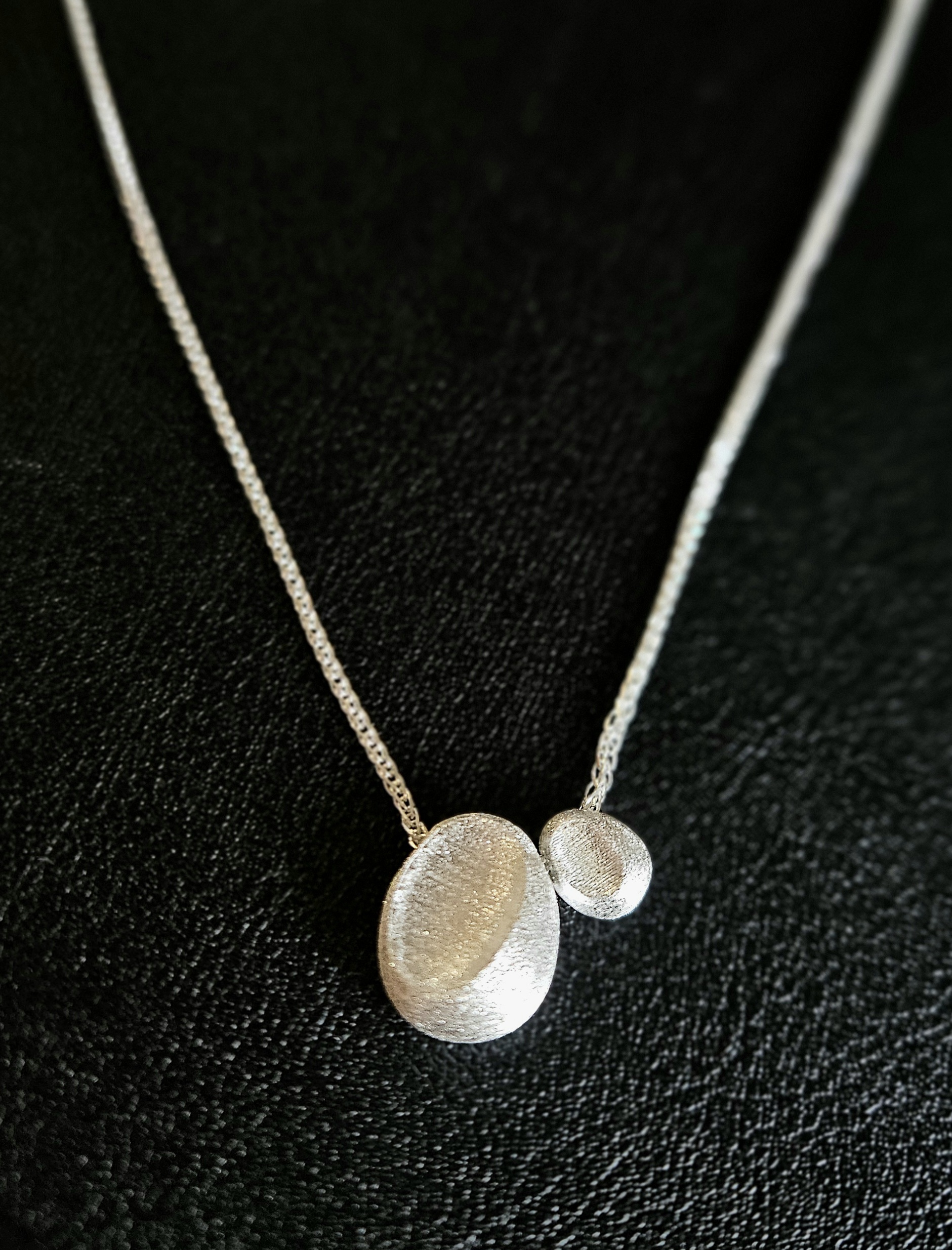 S925 - EN0106 Oval Verse Necklace